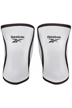 Reebok Kniebandage Knee Sleeves Weiß, in Größe M und L L