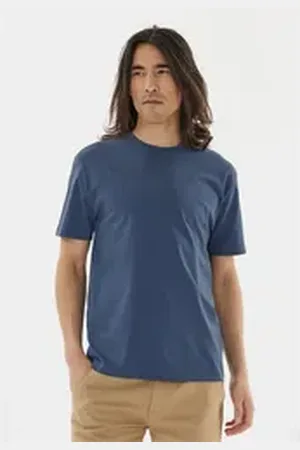 Cruz T-Shirt Highmore aus reiner Baumwolle blau 4XL