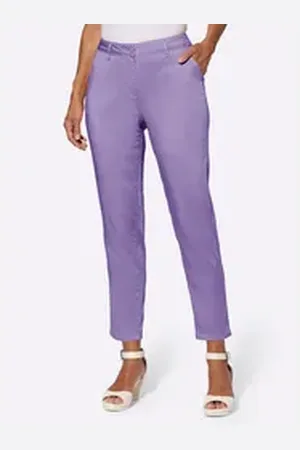 WITT WEIDEN Jerseyhose Chinohose Innenbeinlänge ca. 71 cm lila 52