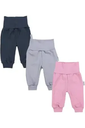 TupTam Jogginghose Baby Mädchen Hose Jogginghose Freizeithose 3er Pack bunt 74