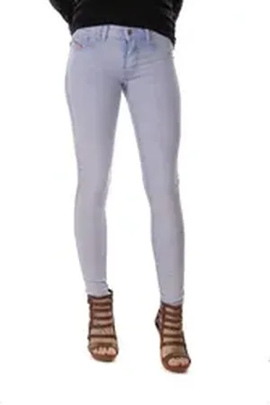 Diesel Jeansjeggings Livier-Ankle 0672M Damen Jeans Hose Slim Jeggings blau W25
