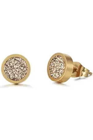 Kingka Paar Ohrstecker Stardust, SE8517GBK, SE8517GGD gelb|goldfarben