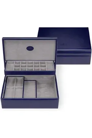 Windrose Schmuckkoffer Charmbox (Merino / Merino Moda) blau