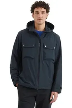 Marc O’ Polo Outdoorjacke mit abnehmbarer Kapuze blau XL