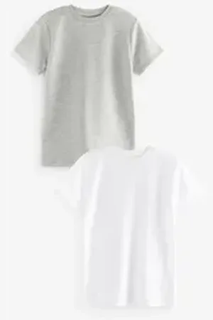 Next Thermounterhemd Kurzärmelige Thermo-T-Shirts im 2er-Pack (2-St) grau 122-128 (7-8 J.)