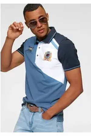 Bruno Banani Poloshirt Kurzarm, körpernahe Passform, unifarben, mit Polokragen blau 4XL (68/70)