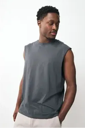 Next Tanktop Abgeschnittenes Trägertop (1-tlg) grau 5XL