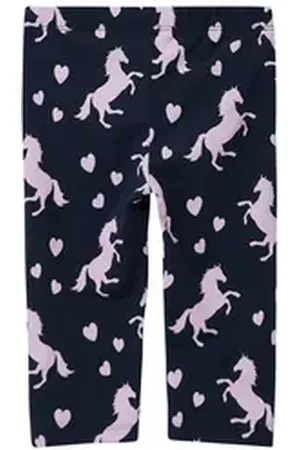 QS by s.Oliver Junior Caprileggings mit Allover-Print blau 92