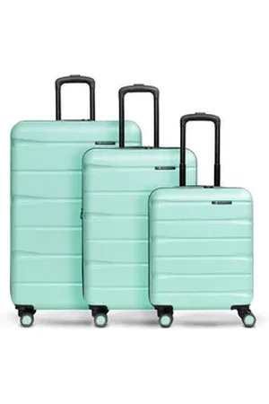 Franky Trolleyset Munich 4.0, 4 Rollen, (3-teilig, 3 tlg), ABS grün