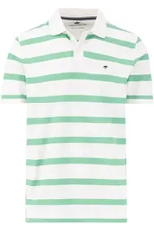 Fynch-Hatton Poloshirt Poloshirt mit Streifen grün XL