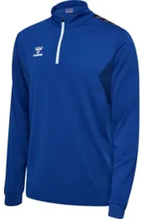 Hummel Trainingsjacke Hmlauthentic Half Zip Sweat blau XL