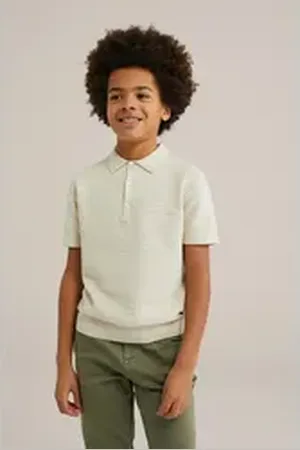 WE Fashion Poloshirt beige 134/140