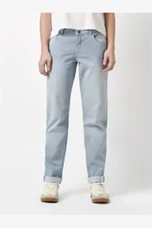 Rosner Girlfriend-Jeans Masha_097 mit feinen Streifen blau 40L28