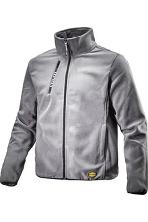 Diadora Utility Rundhalspullover Sweat Pile Fz grau S