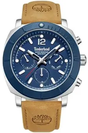 Timberland Multifunktionsuhr PYPERVILLE TDWGF0074901, Quarzuhr, Armbanduhr, Herrenuhr, Lederarmband, analog, Tag, Wochentag braun