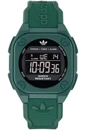 adidas Originals Chronograph CITY TECH FOUR AOST250322I, Quarzuhr, Armbanduhr, Herrenuhr, Damenuhr,Datum, Stoppfunktion,digital grün