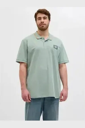 JACK & JONES Poloshirt JJHUDSON POLO SS PLS grün 4XL