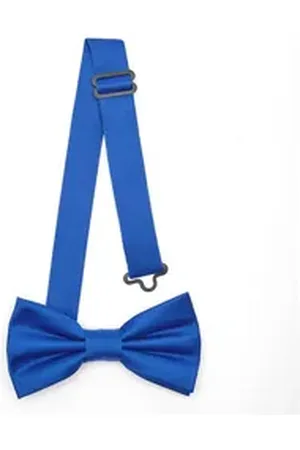 Ladeheid Kinderfliege Jungen Fliege - Vorgebunden Einstellbares Band Matte BKM (10cm x 5cm) blau