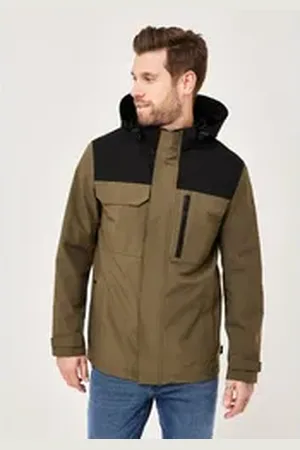 Redpoint Funktionsjacke Luke Wasserdichte Outdoorjacke mit Kapuze grün 4XL