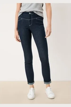 QS by s.Oliver 5-Pocket-Jeans Skinny: Jeans mit Sattelbund Waschung blau 36/30