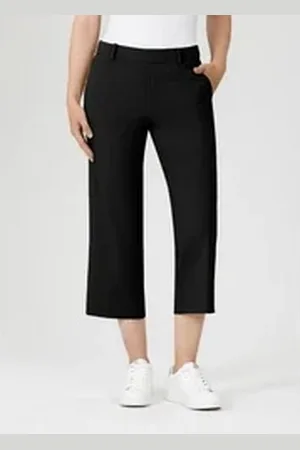 STEHMANN Culotte Fenja2- modische Culotte Schlupfhose mit Schrägtaschen schwarz 40