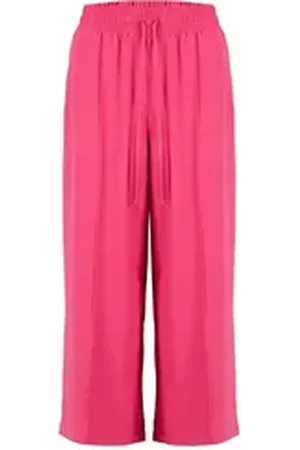 ROADSIGN Wirkhose Sportive Chic (1, 1-tlg., 1) leichte Sommerhose mit elastischem Bund rosa 2XL