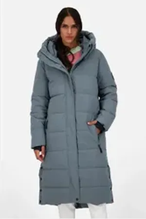 alife kickin Steppjacke Katja Steppjacke, Winterjacke mit Kapuze blau 42