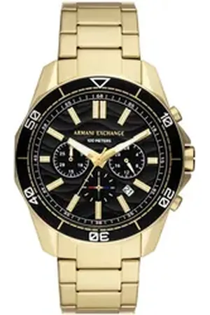 Giorgio Armani ARMANI EXCHANGE Chronograph AX1958, Quarzuhr, Armbanduhr, Herrenuhr, Edelstahlarmband, analog, Tag goldfarben