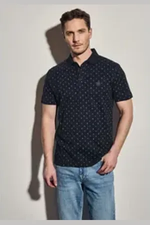 Street one MEN Poloshirt aus reiner Baumwolle blau M (40)