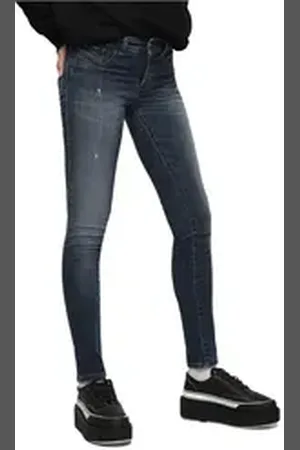 Diesel Jeansjeggings Livier-S 0687L Damen Jeans Hose Slim Jeggings blau W23
