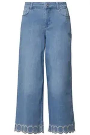 Comma, Comma Skinny-fit-Jeans Culotte-Jeans - Loose Fit blau 42/REG