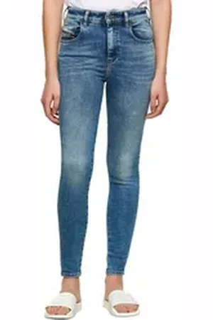Diesel Skinny-fit-Jeans Slandy-High 009PT Damen Jeans Slim Skinny High Waist blau W25