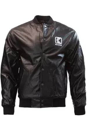 Karl Kani Collegejacke OG Fake Leather College Jacket Black schwarz S