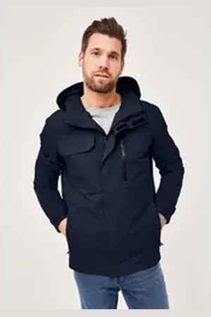 Redpoint Funktionsjacke Luke Wasserdichte Outdoorjacke mit Kapuze blau 4XL