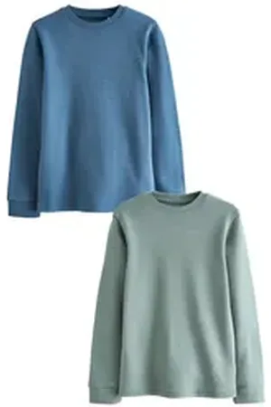 Next Thermounterhemd Langärmelige Thermo-Oberteile im 2er-Pack (2-St) blau 146-152 (11-12 J.)