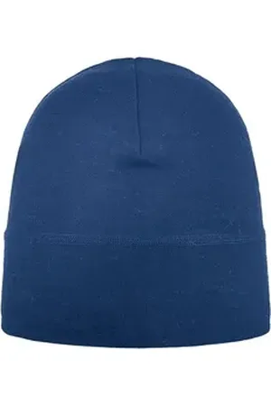 ARECO Strickmütze Mütze Merino blau
