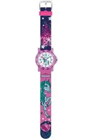 Scout Quarzuhr The It-Collection 280375031, Armbanduhr, Kinderuhr, Lernuhr,Geschenkidee, Schulanfang,Mädchen,Pferd schwarz