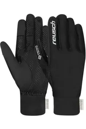 Reusch Skihandschuhe Karayel WINDSTOPPER® TOUCH-TEC in winddichter und extra atmungsaktiver Qualität schwarz|silberfarben 8,5