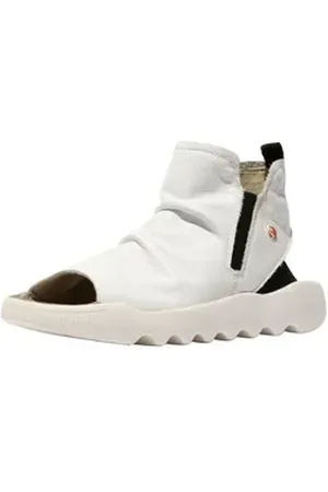 softinos Sandalen Leder Schaftsandalette weiß 38 EU
