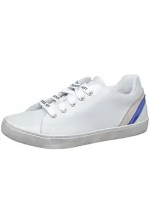 Dianetti Sneaker 9838 für Teenager aus Leder Weiß Grau Sneaker 35 EU
