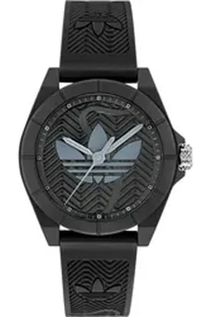 adidas Originals Quarzuhr PROJECT FOUR AOST250332I, Armbanduhr, Herrenuhr, Damenuhr,Resinarmband,wasserabweisend bis 5 bar schwarz