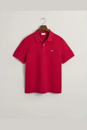 GANT Poloshirt REG EMB ARCHIVE SHIELD POLO Mit Schlitzen an der Seite rot XL