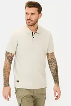 Camel Active Poloshirt aus einem Baumwollmix Shirts_Poloshirt beige|grün XXL