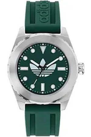 adidas Originals Quarzuhr DISCOVERER ONE AOSY250222I, Armbanduhr, Herren, Damen, Silikonarmband, wasserabweisend bis 5 bar grün