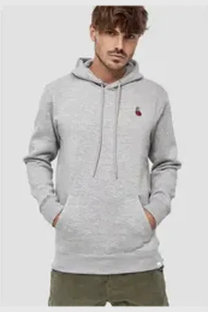 Mikon Kapuzensweatshirt im zeitlosen Design grau M