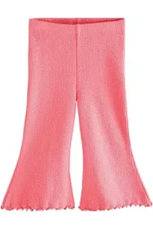 Next Leggings Gerippte Leggings mit Schlag und Struktur (1-tlg) rosa 116-122 (6-7 J.)