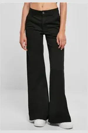 Urban classics Funktionshose Ladies High Waist Wide Leg Chino Pants Damen Chino-Hosen 32