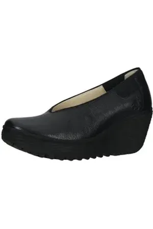 Fly London Pumps Leder Keilpumps schwarz 37 EU