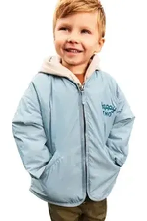 Next Blouson Wasserabweisende Jacke mit Stickerei (1-St) blau 68-74 (6-9 Mon.)