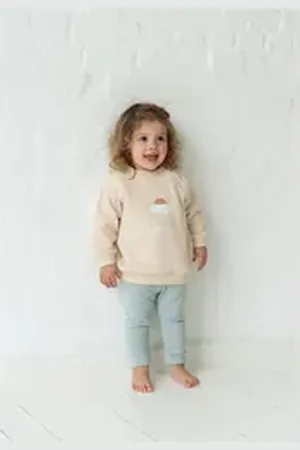LILIPUT Sweatanzug Gänseblümchen, bestehend aus weicher Hose und Sweatshirt bunt 98/104